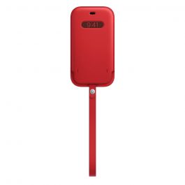 Apple kožený návlek s MagSafe na iPhone 12 a 12 Pro - (PRODUCT)RED