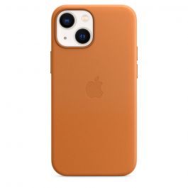 Apple kožený kryt s MagSafe na iPhone 13 mini - zlatohnědá