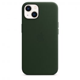 Apple kožený kryt s MagSafe na iPhone 13 - sekvojově zelená