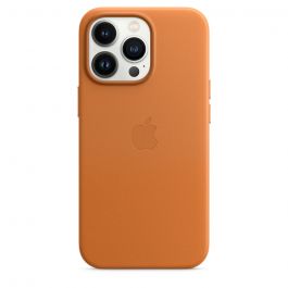 Apple kožený kryt s MagSafe na iPhone 13 Pro - zlatohnědá