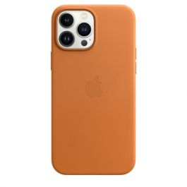 Apple kožený kryt s MagSafe na iPhone 13 Pro Max - zlatohnědá