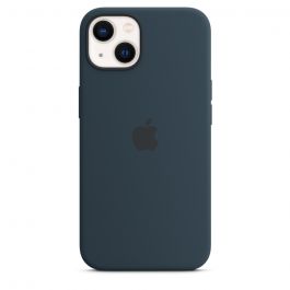 Apple silikonový kryt s MagSafe na iPhone 13 - hlubokomořsky modrá