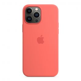Apple silikonový kryt s MagSafe na iPhone 13 Pro Max - pomelově růžová