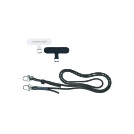 6mm šňůrka na telefon Mobile Origin Lanyard rope 82 - 163cm - černá