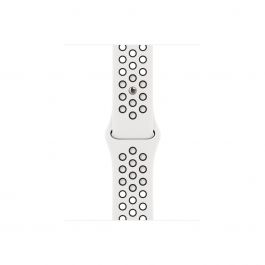 Apple 41mm sněhobílo‑černý sportovní řemínek Nike