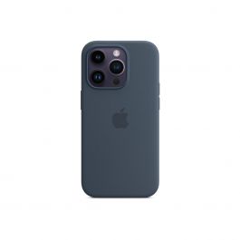 Apple silikonový kryt s MagSafe na iPhone 14 Pro - bouřkově modrý