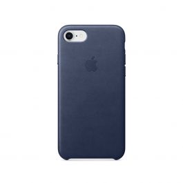 Apple kožený kryt na iPhone SE / 7 / 8 - půlnočně modrý