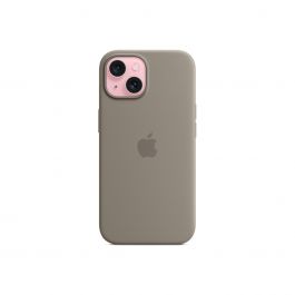 Apple silikonový kryt s MagSafe na iPhone 15 – jílově šedý