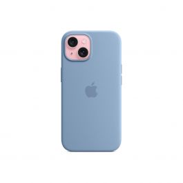 Apple silikonový kryt s MagSafe na iPhone 15 – ledově modrý