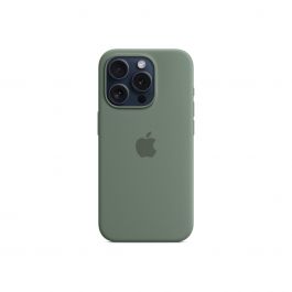 Apple silikonový kryt s MagSafe na iPhone 15 Pro – cypřišově zelený