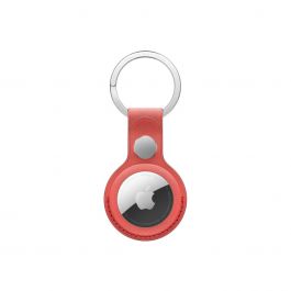 Apple FineWoven klíčenka na AirTag – korálově červená