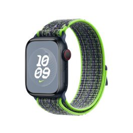 Apple Watch 38/40/41 mm jasně zelený / modrý provlékací sportovní řemínek Nike