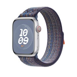 Apple Watch 42/44/45/49 mm Game Royal / oranžový provlékací sportovní řemínek Nike