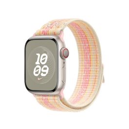 Apple Watch 38/40/41 mm hvězdně bílý / růžový provlékací sportovní řemínek Nike