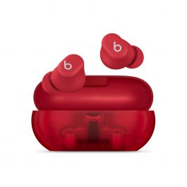 Bezdrátová sluchátka Beats Solo Buds – průhledná červená