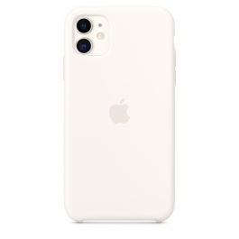 Apple silikonový kryt na iPhone 11 - bílý