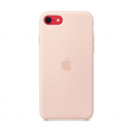 Apple silikonový kryt na iPhone SE (2. a 3. gen) - pískově růžový