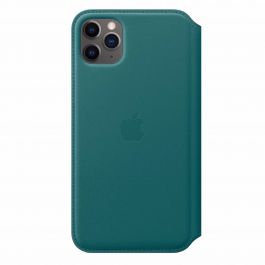 Apple kožené pouzdro Folio na iPhone 11 Pro Max - ledňáčkově tyrkysová