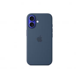 Apple silikonový kryt s MagSafe na iPhone 16 - denimový