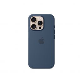 Apple silikonový kryt s MagSafe na iPhone 16 Pro - denimový