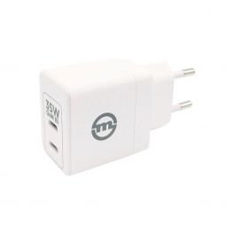 Dvojitý adaptér Mobile Origin 35W GaN III Super Charger - bílý