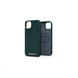 Kožené MagSafe pouzdro pro iPhone 14 Plus Njord byELEMENTS - zelené