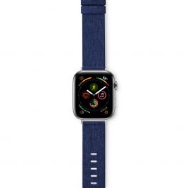 Řemínek pro Apple Watch 42/44/45/49 mm Epico Canvas - modrý
