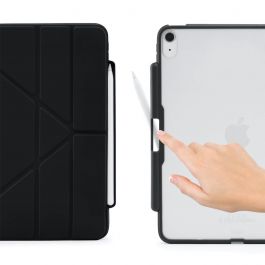 Pouzdro Pipetto Origami pro iPad Air 4 10.9" (2020) s prostorem na Apple Pencil - černé