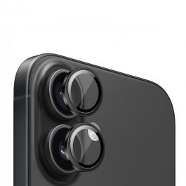 Safírové sklo na čočky pro iPhone 16/16 Plus Mobile Origin - černé