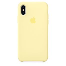Apple iPhone XS Max silikonový kryt - jemně žlutý