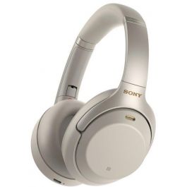 Bezdrátová sluchátka Sony Hi-Res WH-1000XM3 s technologií pro potlačení okolního hluku - stříbrná