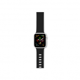 Silikonový řemínek pro Apple Watch 42/44/45 mm Epico - černý