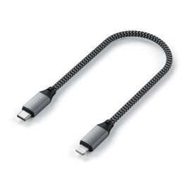 25cm kabel USB-C na Lightning Satechi - vesmírně šedý