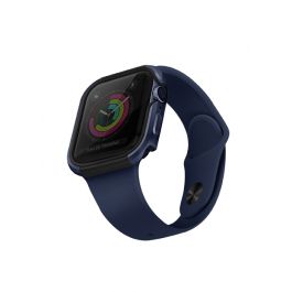 Kovový kryt na Apple Watch UNIQ Valencia 44mm - modrý