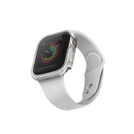 Kovový kryt na Apple Watch UNIQ Valencia 44mm - stříbrný