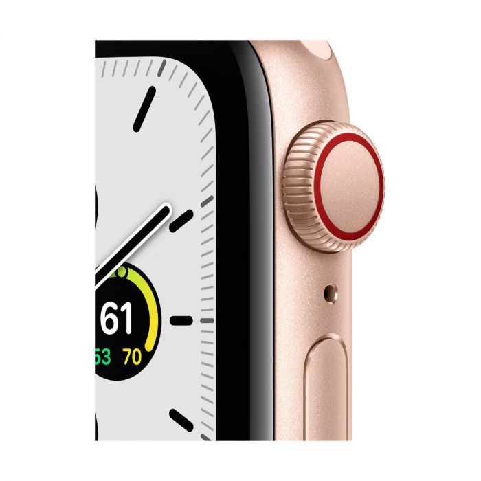 Apple Watch SE GPS + Cellular, 40mm zlaté hliníkové pouzdro s pí | iSTYLE