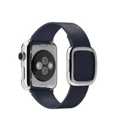Apple 38mm půlnočně modrý řemínek s moderní přezkou – malý