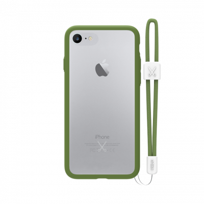 PHILO slim, ultra tenké bumper pouzdro pro iPhone 7 Plus, vojensky zelené