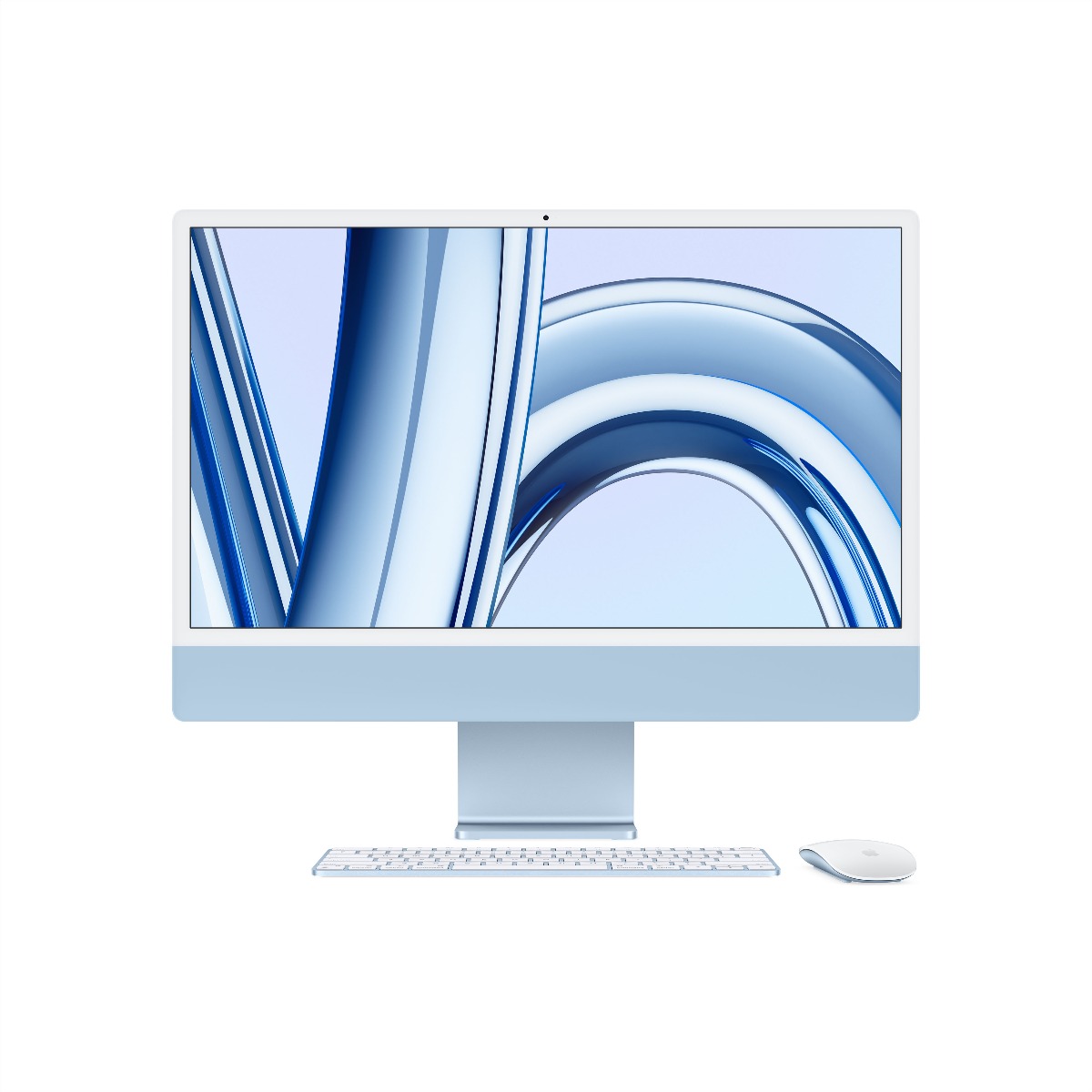 iMac 24" 4.5K displej, Apple M3 8jádrové CPU, 8jádrové GPU, 8GB, 256GB SSD, CZ - modrý