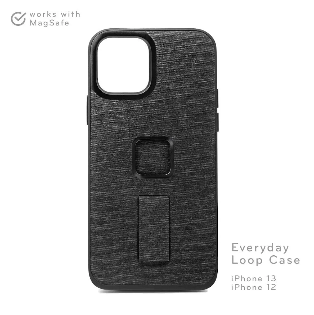 Kryt s poutkem na iPhone 14 Peak Design Mobile Everyday Loop Case - šedý