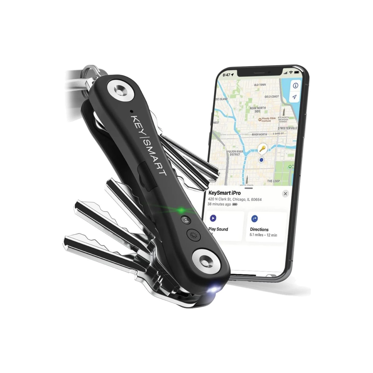 Organizér klíčů KeySmart iPro s funkcí Apple Find My