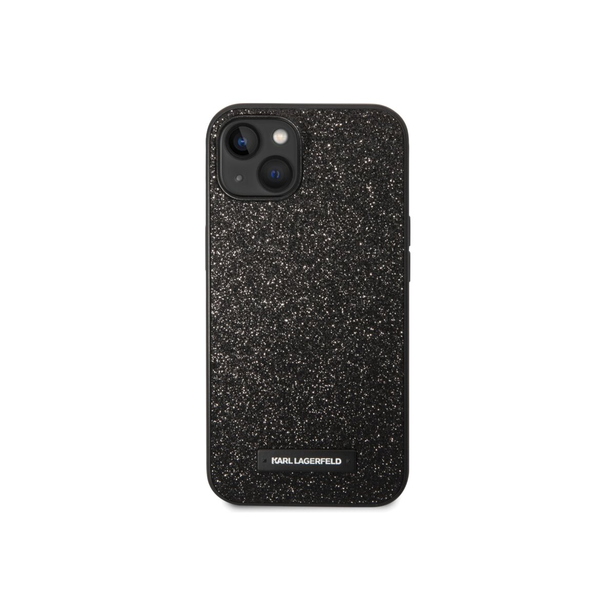 Pouzdro Karl Lagerfeld Glitter Plague iPhone 14 Plus černé