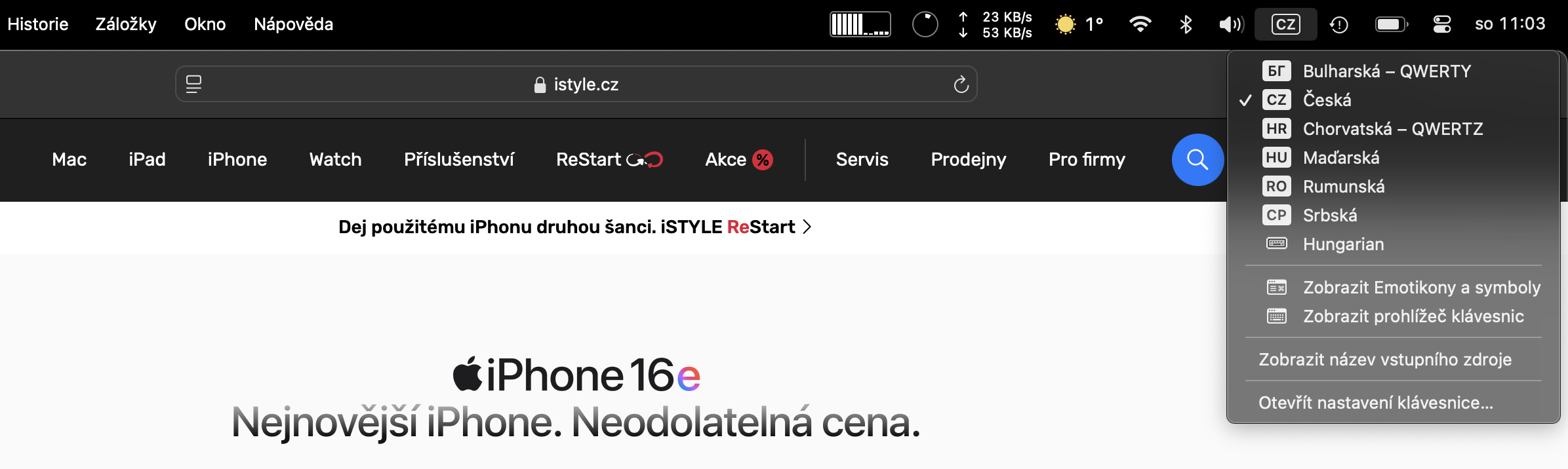 Speciální znaky na Macu