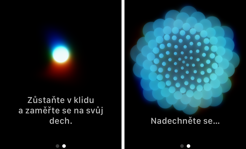 Dýchací cvičení s hodinkami Apple Watch