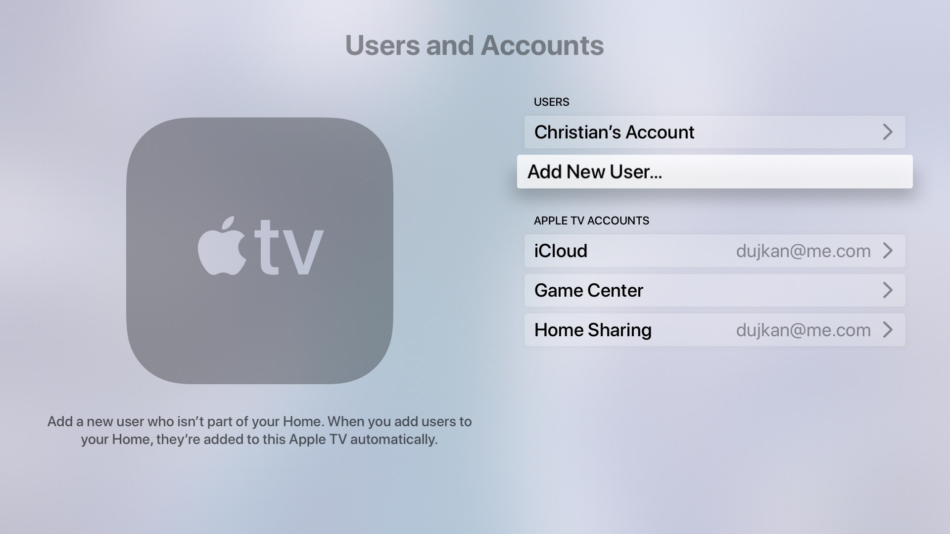 Авторизация apple. Apple TV 1.0. Профиль Apple TV. Профиль Apple ID. Профиль в меню на Apple TV.