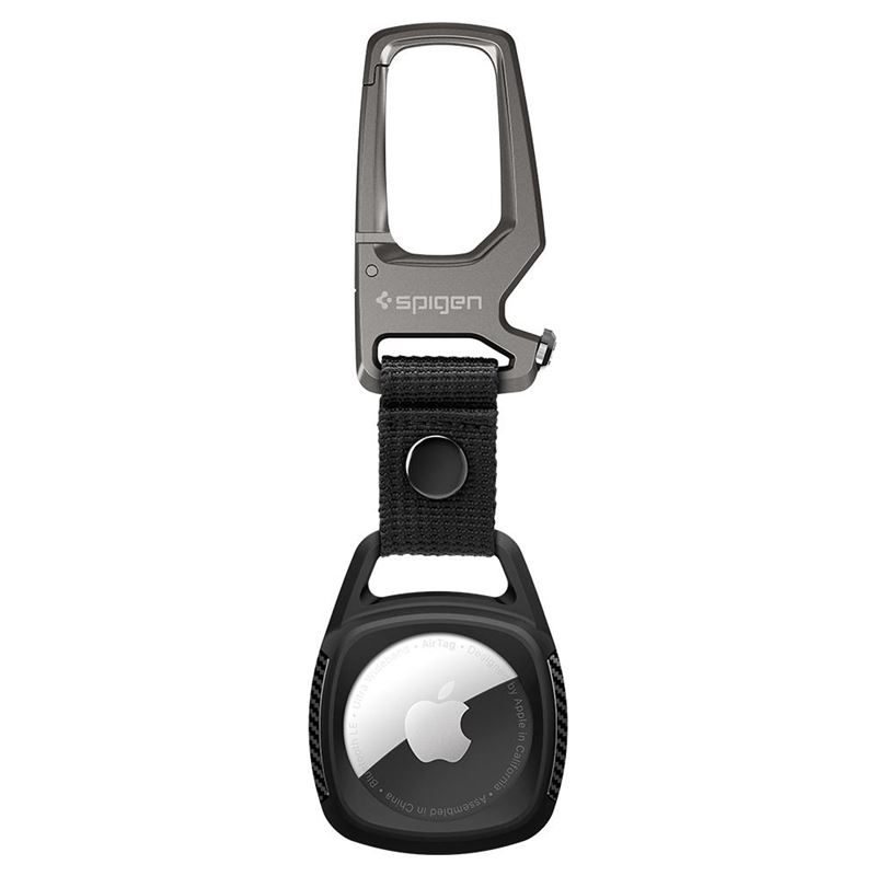 Pouzdro na AirTag Spigen Rugged Armor - černé