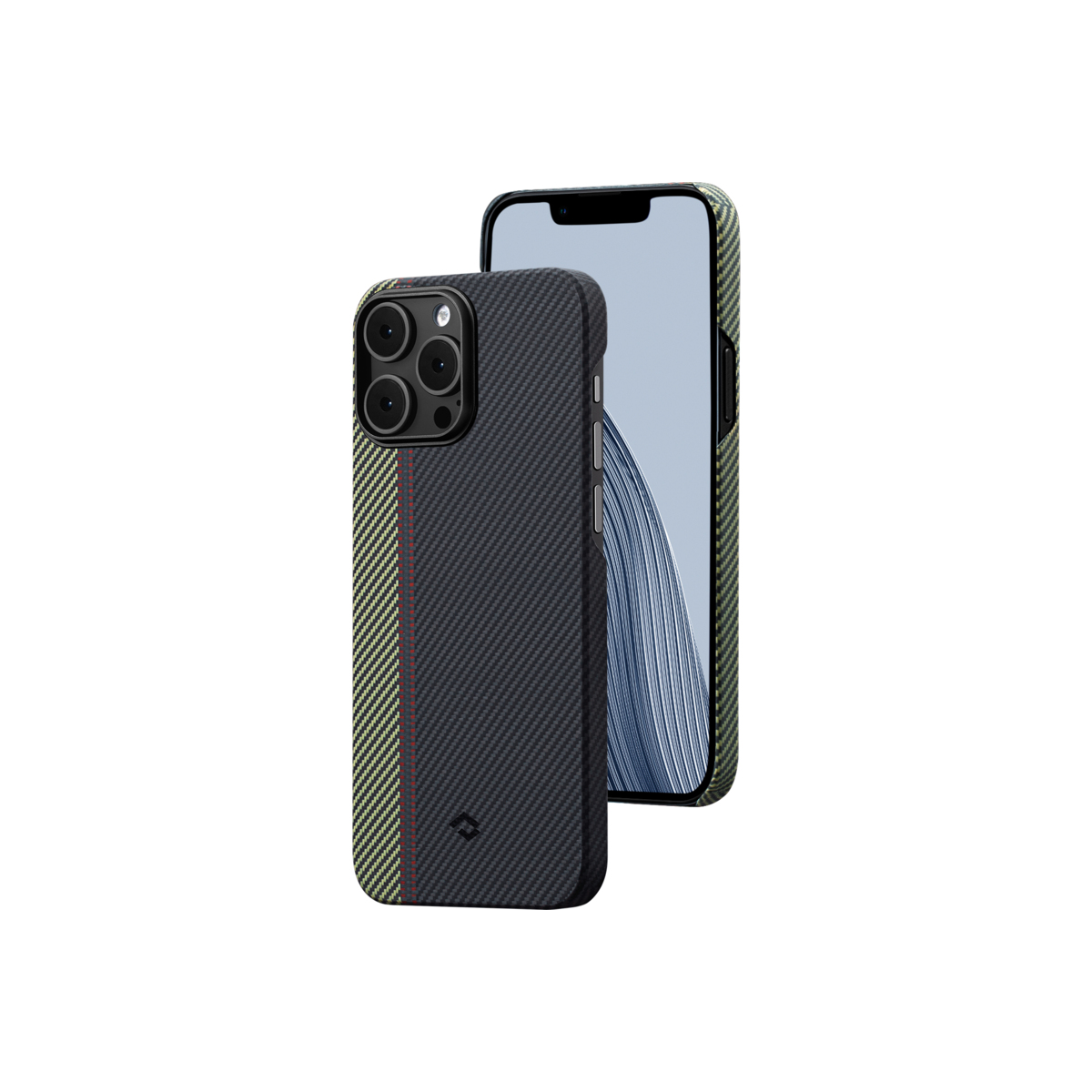 Kryt na iPhone 14 Pro Pitaka Fusion Weaving MagEZ Case 3 - vícebarevný