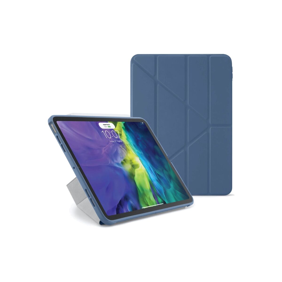 Pouzdro Pipetto Origami pro iPad Air 4 10.9" (2020) - světle modré