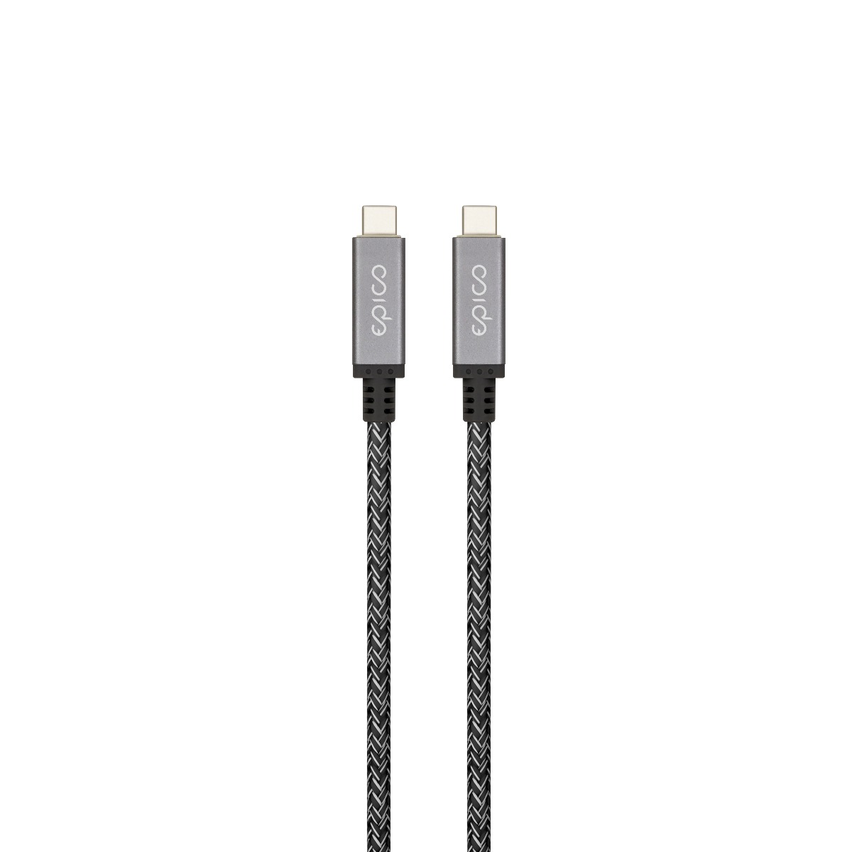 Thunderbolt 4 opletený kabel Epico 1,5m - vesmírně šedý