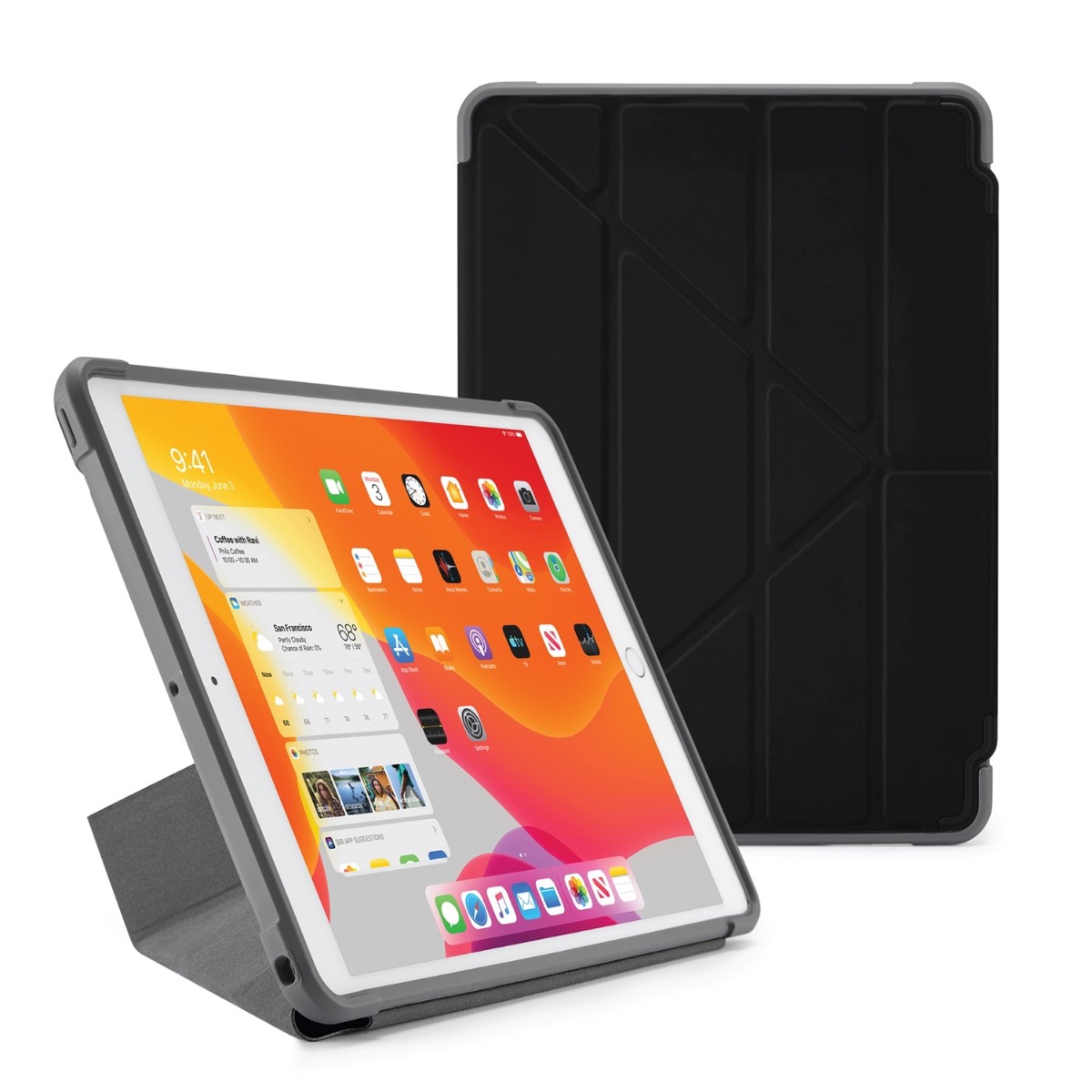 Pipetto Origami TPU pouzdro Apple iPad 10,2" - černé